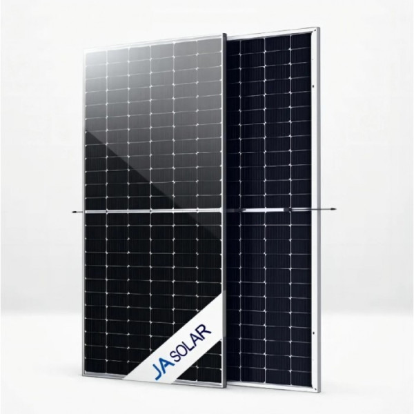 Монокристалічна сонячна панель JA Solar JAM66D45-625/LB (625 Вт) Bifacial двостороння (2 конектори MC4 по 20-30 см.) Grade C