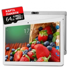 Планшет - телефон Hoozo X1001 Lite Full HD 32Gb LTE Silver + Карта памяти 64GB