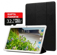 Планшет - телефон Hoozo X1001 Full HD 32Gb LTE Silver + Чехол-книжка + Карта памяти 32GB  