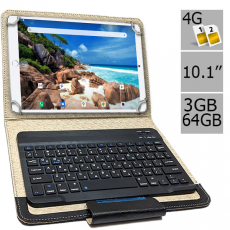 Планшет-телефон Hoozo MT Pad 364 LTE 3/64 Silver + Чехол с Bluetooth клавиатурой